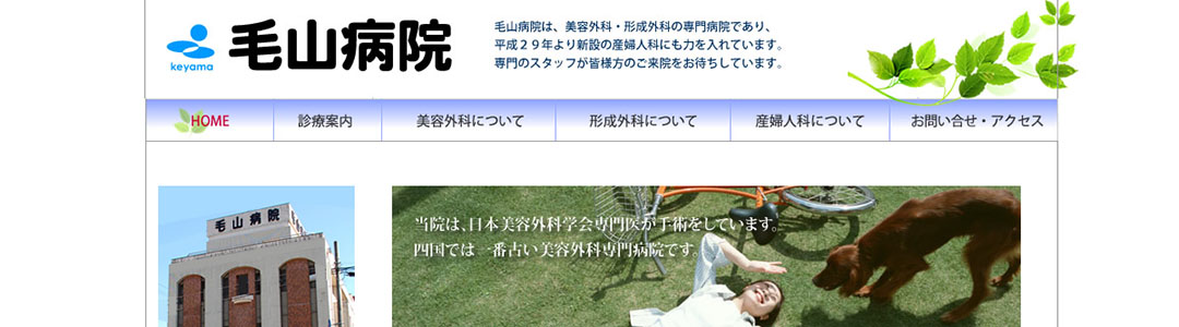 毛山病院のスクショ