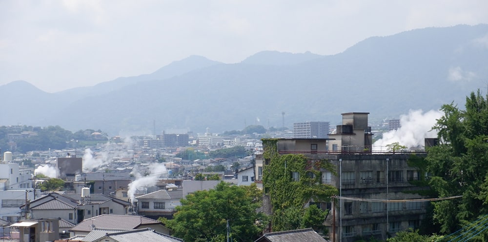 別府市の温泉街